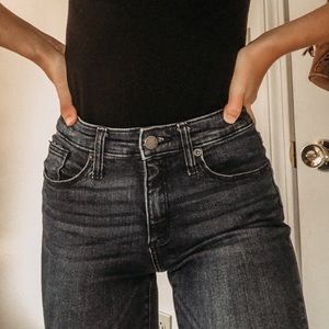 High rise skinny jeans